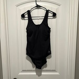 Hurley Black One Piece Swimsuit Scoop Neck